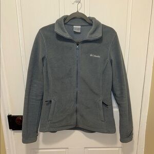 Columbia Gray Interchange Fleece Jacket